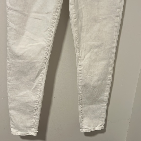 J Crew Denim White Curvy Toothpick Jeans Spring Summer Size 33 - Picture 2 of 5